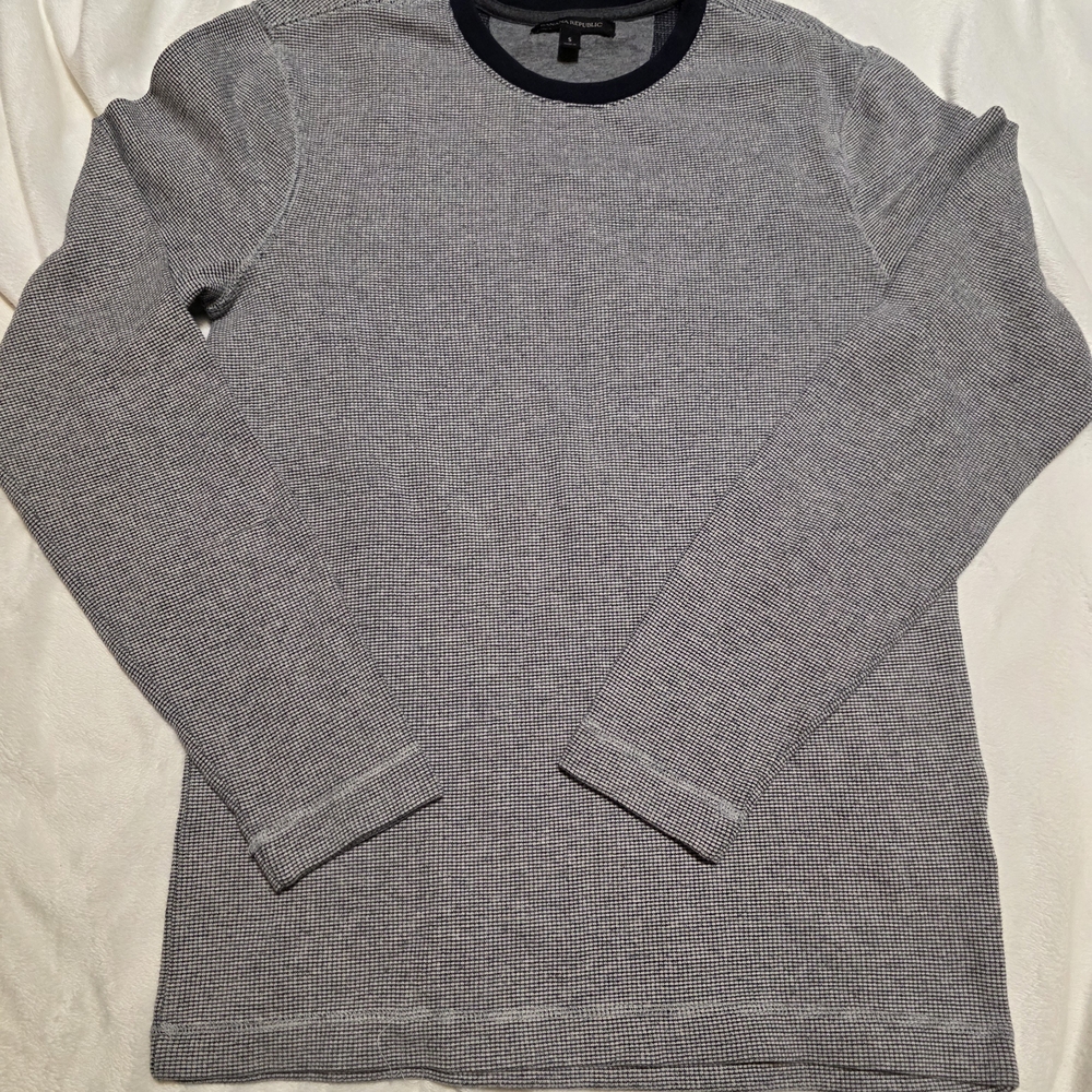 Banana Republic Men's Gray Crewneck Sweater